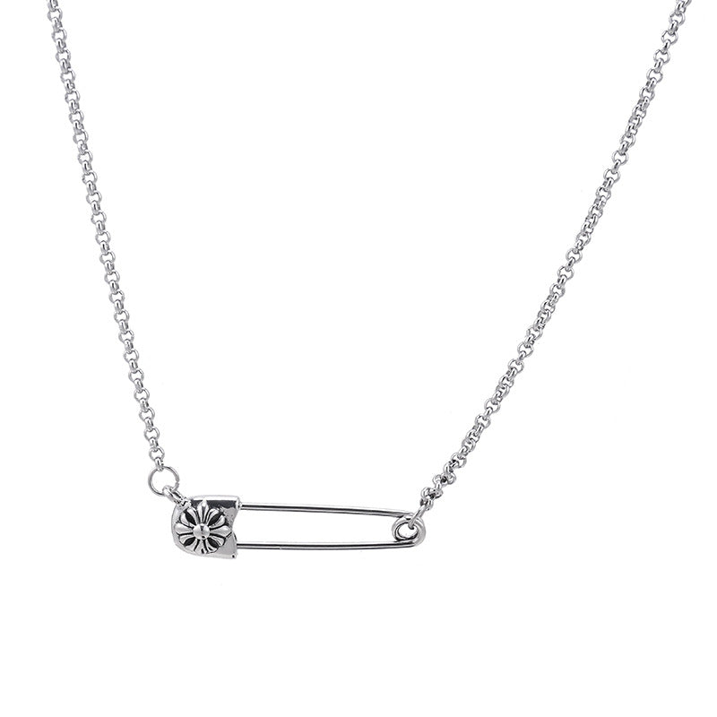 Cross Pin Necklace