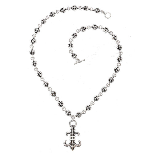 Flower Stud Necklace