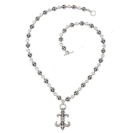 Flower Stud Necklace