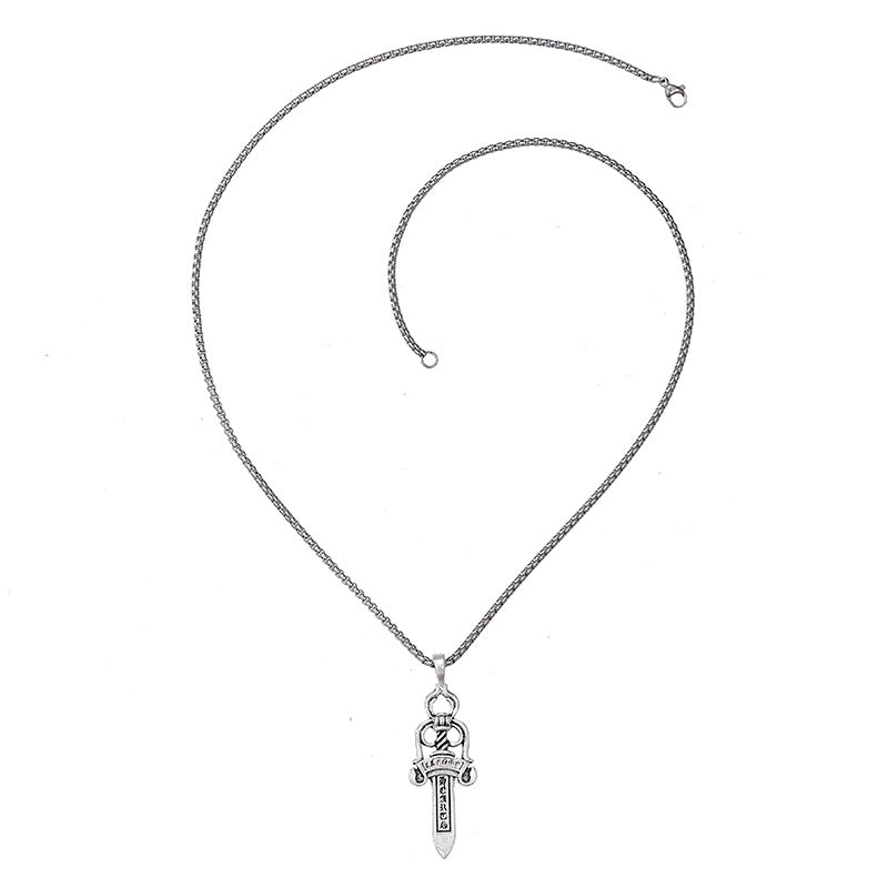 Dagger Box-Chain Necklace