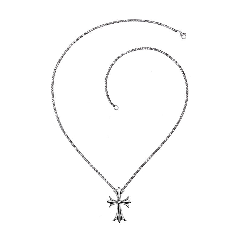 Cross Box-Chain Necklace